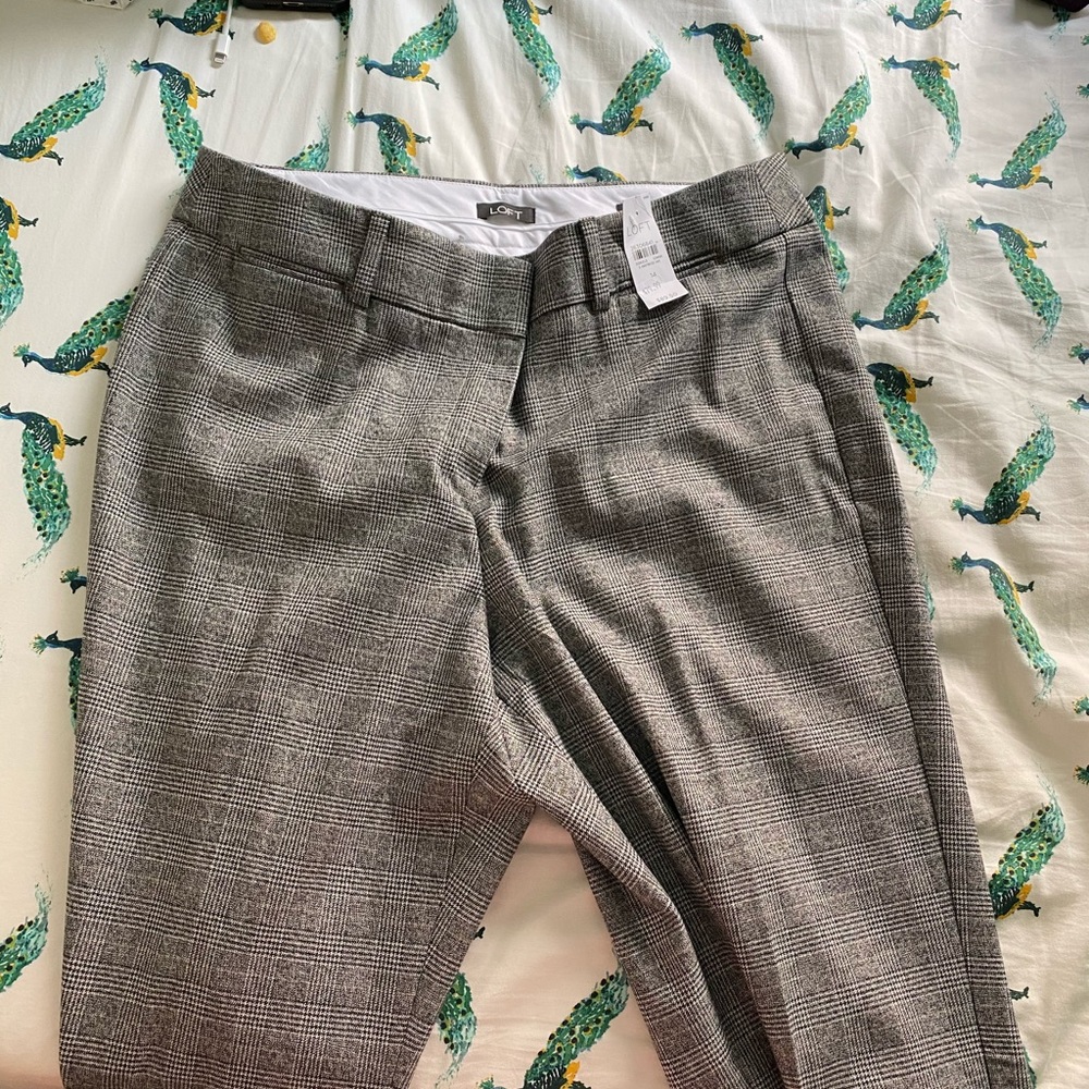 The Loft plaid pants